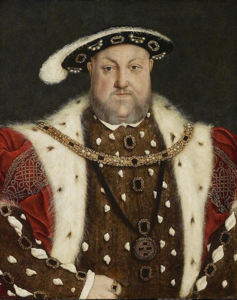 Portrait of Henry VIII (Circle of Hans Holbein the Younger, Portrait of Henry VIII (1491-1547; reigned 1509-47), second half of the 16th century, oil on oak panel, overall: 64 x 51.8 cm (25 3/16 x 20 3/8 in.), Art Gallery of Ontario, Anonymous Gift,... Hans Holbein The Younger, Art Gallery Of Ontario, Hans Holbein, Tudor Dynasty, King Henry Viii, Old Portraits, Strange History, Tudor History, King Henry