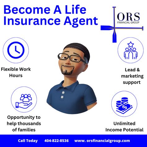 🚀 Join Our Team as a Life Insurance Agent! 🚀  Looking for a career with flexible hours, strong lead and marketing support, and unlimited income potential? Become a life insurance agent with us and help families secure their future.  💼 Flexible Hours 📈 Unlimited Income 🤝 Lead & Marketing Support 🏠 Make a Difference in Families' Lives  Start your rewarding career today! Apply now!  #LifeInsuranceAgent #JoinOurTeam #UnlimitedIncome #FlexibleHours #CareerOpportunity Life Insurance Agent, Insurance Agent, Flexible Working, Join Our Team, Career Opportunities, Make A Difference, Life Insurance, Insurance, Career