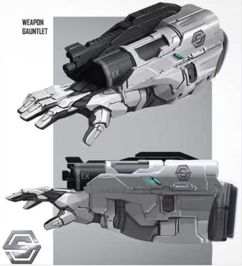 Armored Car Concept Art, Gauntlet Sci Fi, Sci Fi Battle Armor, Scifi Gauntlet, Sci Fi Melee, Sci Fi Weaponsmith, Sci Fi Tech Concept, Armadura Ninja, Sci Fi Armor