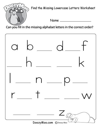 Alphabetical Order Practice Worksheet (Free Printable) - Doozy Moo Missing Abc Worksheet, Lower Case Letters Printable Free, Letter Practice Worksheets, Lowercase Letters Printable, Lowercase Letters Practice, Letter S Worksheets, Free Printable Alphabet Worksheets, Alphabet Letter Worksheets, Letter Worksheets For Preschool