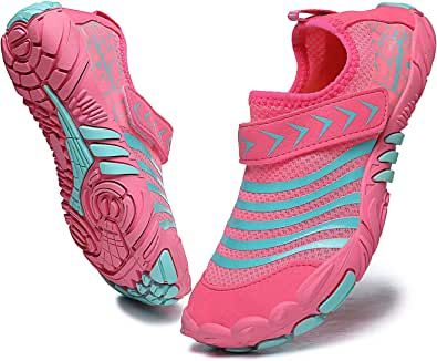 Amazon.com | Quickshark Kids Water Shoes Boys Girls Barefoot Aqua Socks Lightweight Quick Dry Sandals Slip On Walking Sneakers for Beach Pool Swim (Toddler/Little Kid/Big Kid) | Water Shoes Kids Water Shoes, Water Shoes For Kids, Aqua Socks, Sporty Sandal, Kids Water, Walking Sneakers, Water Shoes, Beach Pool, Big Kid