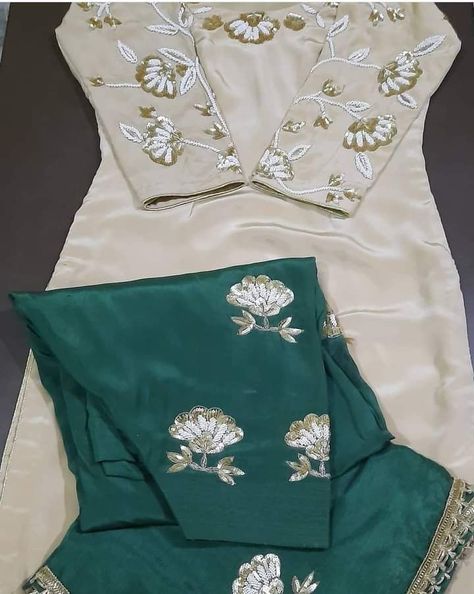 Pakistani Handwork Suits, Handwork Suits Design, Trendy Punjabi Suits, Stain Stitch, Designer Suits For Wedding, Punjabi Suits Party Wear, Punjabi Suits Designer Boutique, Embroidery Suits Punjabi, Embroidery Fashion Detail