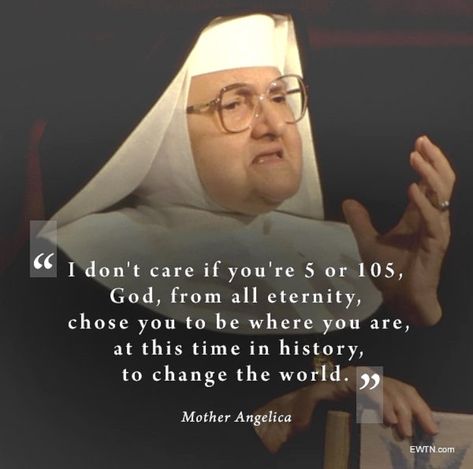 Mother Angelica Funny Quotes Love, Mother Angelica, Catholic Memes, Saint Quotes Catholic, Trusting God, Saint Quotes, Divine Mercy, Holy Mary, Catholic Quotes