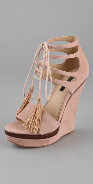 Rachel Zoe Pink Kayne Wedge Sandals Summer Wedge Sandals, Sandals Wedges, High Shoes, Pink Sandals, Fabulous Shoes, Hot Shoes, Rachel Zoe, Crazy Shoes, Pretty Shoes