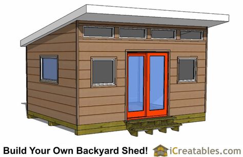 12x16 office shed plans Shed Design Plans, Storage Building Plans, Cool Sheds, Shed Designs, Shed Plans 12x16, Lean To Shed Plans, Diy Storage Shed, Free Shed Plans, Modern Shed