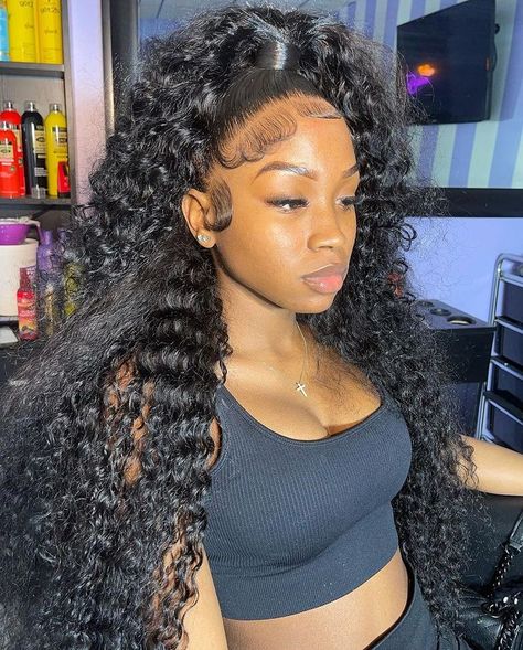 Updo Casual, Simple Updo, Frontal Wig Hairstyles, Quick Weave Hairstyles, Pretty Braided Hairstyles, Curly Human Hair Wig, Ponytail Styles, Looks Black, Half Up Half Down Hair