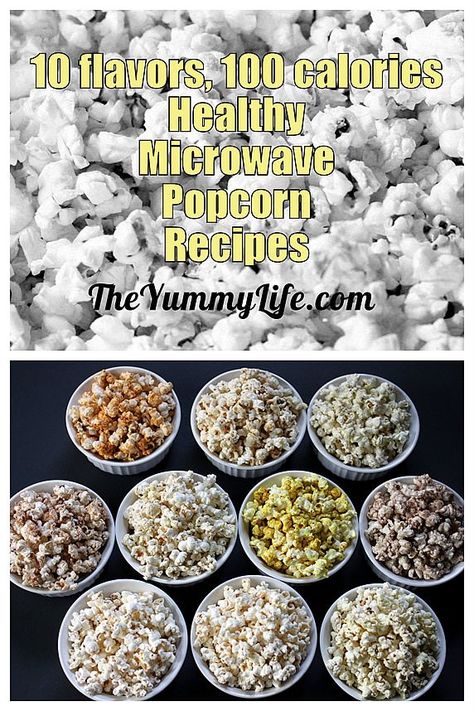 Recipes Using Coconut, Diy Microwave Popcorn, Healthy Popcorn, 100 Calorie Snacks, 100 Calorie, Popcorn Snacks, Popcorn Seasoning, Microwave Popcorn, Flavored Popcorn