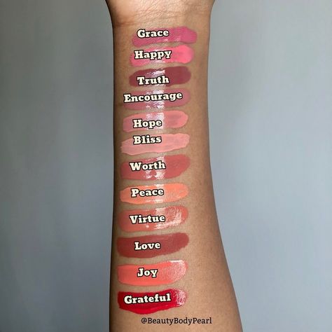 Swatches of the Rare Beauty Soft Pinch Liquid Blush on brown skin. ___ #BBPRareBeauty #BBPblush #rarebeauty #rarebeautybyselenagomez #rarebeautyblush #softpinchliquidblush #liquidblush #rarebeautyblush #sephoramakeup #swatchesfordays #makeupswatch #makeupidea #prettyaesthetic #pinkblush #strawberryblush #flushedcheeks Rare Beauty Blush Swatches, Rare Beauty Liquid Blush, Rare Beauty Soft Pinch, Rare Beauty Blush, Soft Pinch Liquid Blush, Liquid Blush, Blush On, Makeup Swatches, Rare Beauty