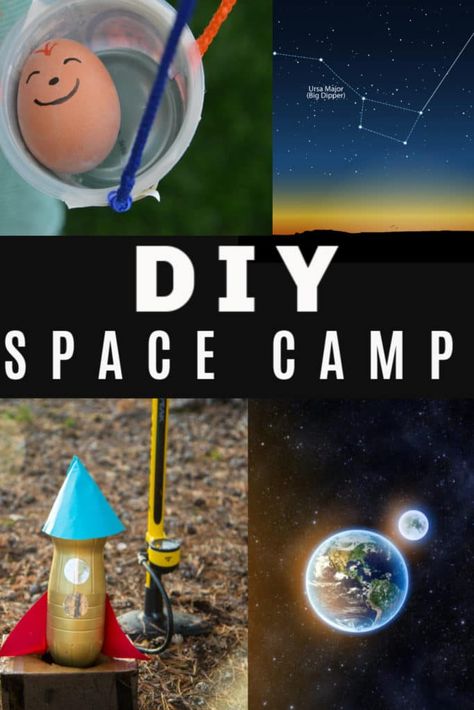 Space Stem Activities Middle School, Summer Camp Space Theme Activities, Moon Science Experiments For Kids, Space Camp Activities For Kids, Space Camp Ideas For Kids, Space Themed Science Experiments, Space Activities For Elementary Students, Rocket Experiments For Kids, Space Day Activities For Kids