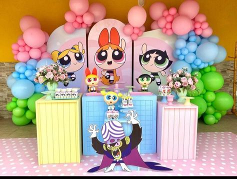 Power Puff Birthday Party Ideas, Powerpuff Birthday Party Ideas, Power Puff Girls Birthday Party Ideas, Powerpuff Girls Birthday Party Ideas, Power Puff Girls Party, Powerpuff Birthday, Powerpuff Girls Party, Powerpuff Girls Birthday, Godzilla Birthday Party