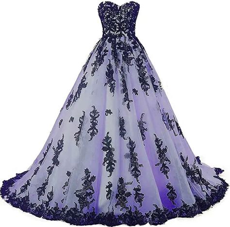 Disney Discovery- Haunted Mansion Ball Gown - Fashion - Black Lace Ball Gown, Wedding Gowns Online, Gothic Wedding Dress, Lace Ball Gowns, Sweetheart Wedding Dress, Long Prom Dresses, Beauty Dress, Vintage Gothic, Gowns Online