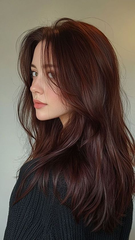 Dark Dark Auburn Hair, Tones Of Brown Hair Shades, Dark Hair Fall Colors, Brown Colorful Hair, Short Dark Brown Hair Styles, Dark Red Brown Hair Color Brunettes, Hair Shades Of Brown, Slightly Red Brown Hair, Dark Brown Hair Warm Red Undertones