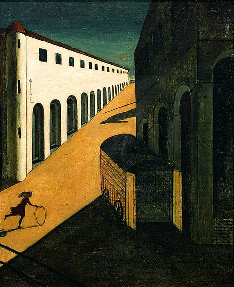 Giorgio De Chirico, Galleria D'arte, Vanishing Point, Art Corner, Art Style Inspiration, Italian Artist, Vintage Artwork, Art Movement, Surreal Art