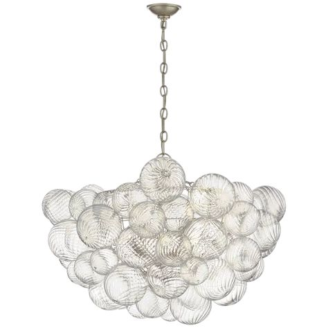 Visual Comfort Talia 8 - Light Glass Chandelier by Julie Neill & Reviews | Perigold Visual Comfort Talia Chandelier, Talia Chandelier, Globe Light Fixture, Large Chandelier, Gas Lanterns, Unique Chandeliers, Bespoke Lighting, Large Chandeliers, Light Architecture