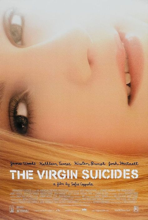 Virgin Sewerslides Poster, The Virgin Sewerslides Movie Poster, Sofia Coppola Virgin Movie, The Virgin Sewerslides Poster, The Virgin Sewerslides, Virgin Sewerslides, Kathleen Turner, Josh Hartnett, Septième Art