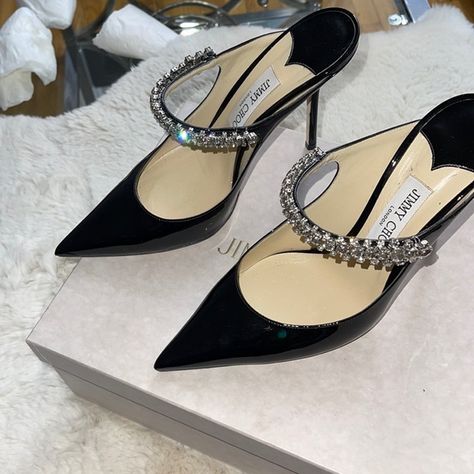 Jimmy choo bing 100 heels in black Jimmy Choo Saeda 100, Jimmy Choo Bing 100, Walking On Broken Glass, Jimmy Choo Saeda, Jimmy Choo Bing, Highest Version, Jimmy Choo Heels, Womens Mules, Jimmy Choo Shoes