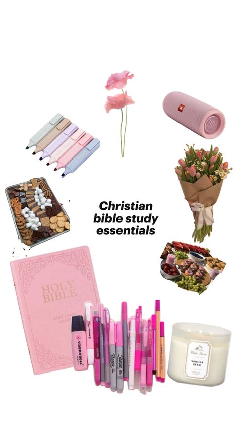 When you don’t know what to bring to the bible study .This pin gives you some essentials you  need for a bible study Girly Bible, Girl Essentials, Study Essentials, Bible Study Guide, Christian Bible Study, Christian Girl, Stabilo Boss, Bible Study Tools, Christian Bible