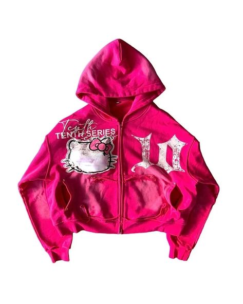 Aonga Y2K Women Clothes Magenta Cartoon Graphic Embroidered Hoodies Oversized Loose Zipper Hoodie Sweatshirt Harajuku StreetwearSPECIFICATIONSBrand Name: AongaOrigin: Mainland US(Origin)CN: GuangdongSeason: All seasonDecoration: PrintingAge: 18-24Material: COTTONMaterial: POLYESTERThickness: StandardElasticity: Slight StrechSleeve Style: regularHooded: YesFabric Type: COTTONHign-concerned Chemical: NonePattern Type: CARTOONStyle: bohemianFit Type: LOOSESleeve Length(cm): FullRelease Date: Summer 2024Clothing Patterns: LOOSEGender: WOMENClothing Length: regularItem Type: ZIP-UPPlace Of Origin: US(Origin) (mainland)Type: ZIP-UPFabric content: 81% (inclusive) - 90% (inclusive)Collar: HoodedLiner Type: None-LinerMaterial Composition: synthetic fiber Womens Magenta Cartoon Graphic Print Hip Hop Oversized Zip Up Hoodie, Hip Hop Hoodies, Y2k Women, Hoodie And Sweatpants, Harajuku Streetwear, Loose Outfit, Streetwear Y2k, Embroidered Hoodie, Winter Outfits Women