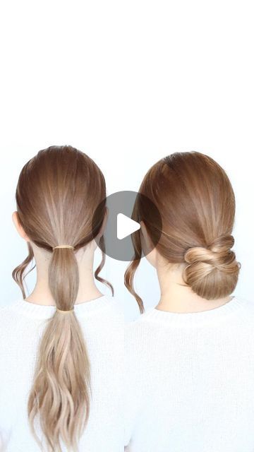 Making A Bun In Hair, Easy Bun Hairstyles For Long Hair, Easy Bun Hairstyles, Beautiful Braided Hair, Easy Hair Updos, Long Hair Updo, Peinados Fáciles Para Cabello Corto, Hair Tutorials For Medium Hair, Hair Affair