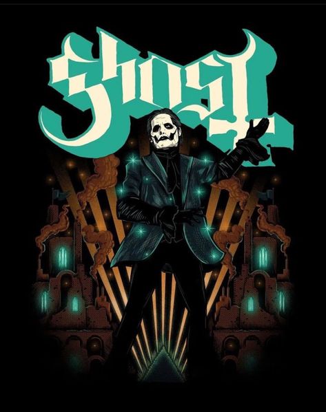 Wallpaper Ghost Band, Ghost Banda, Papa Emeritus Iv, Ghost Drawing, Demon Baby, Papa Emeritus, Ghost Tattoo, Ghost Papa, Ghost Band