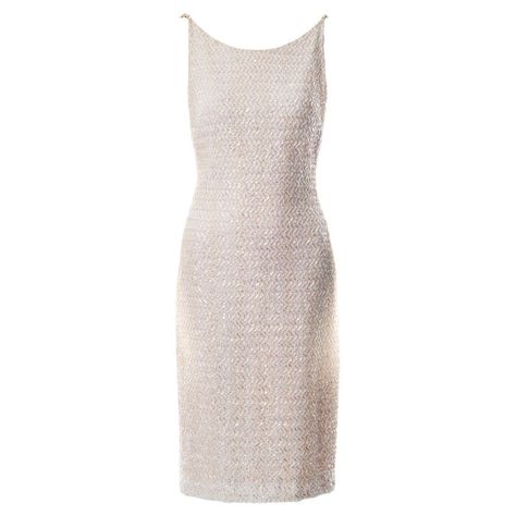 Chanel by Karl Lagerfeld white tweed sheath dress with chain straps, ss 1992 | From a unique collection of rare vintage Evening Dresses and Gowns at https://www.1stdibs.com/fashion/clothing/evening-dresses/. Dress With Chain Straps, Png Clothes, Chanel White, Chanel Dress, White Tweed, Vintage Chanel, Karl Lagerfeld, Chain Strap, Sheath Dress