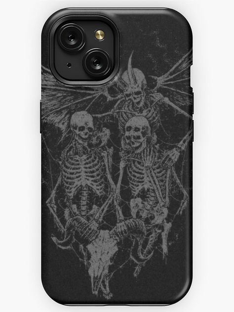 "Gothic skeleton dark spooky" iPhone Case for Sale by bronte2004 Dark Phone Cases, Gothic Phone Case, Skeleton Phone Case, Gothic Skeleton, Oc Aesthetic, Goth Aesthetic, Aesthetic Phone Case, Settings App, Dog Mat