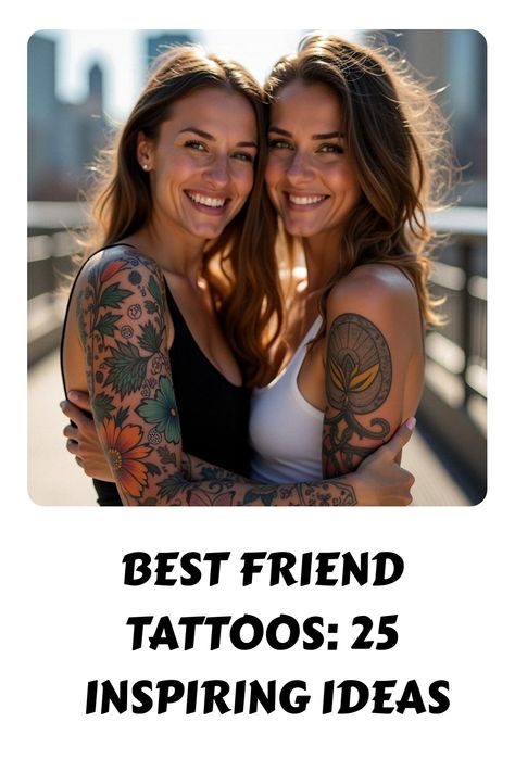 Best Friend Tattoos: 25 Inspiring Ideas Sisters Tatoos Ideas, Better Together Tattoo, Opposite Best Friend Tattoos, Mini Matching Tattoos, Tattoo For Best Friends, Best Friends Tattoos, Soul Sister Tattoos, Friends Tattoos, Stunning Tattoos