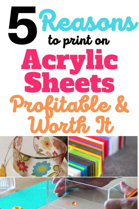 5 Reasons to Print on Acrylic Sheets: Profitable & Worth It - Paper Flo Designs At Home Crafts, Cast Acrylic Sheet, Make Money At Home, Baby Greeting Cards, Picture Engraving, Cricut Craft, Easy Craft Projects, Cricut Craft Room, Acrylic Sheets