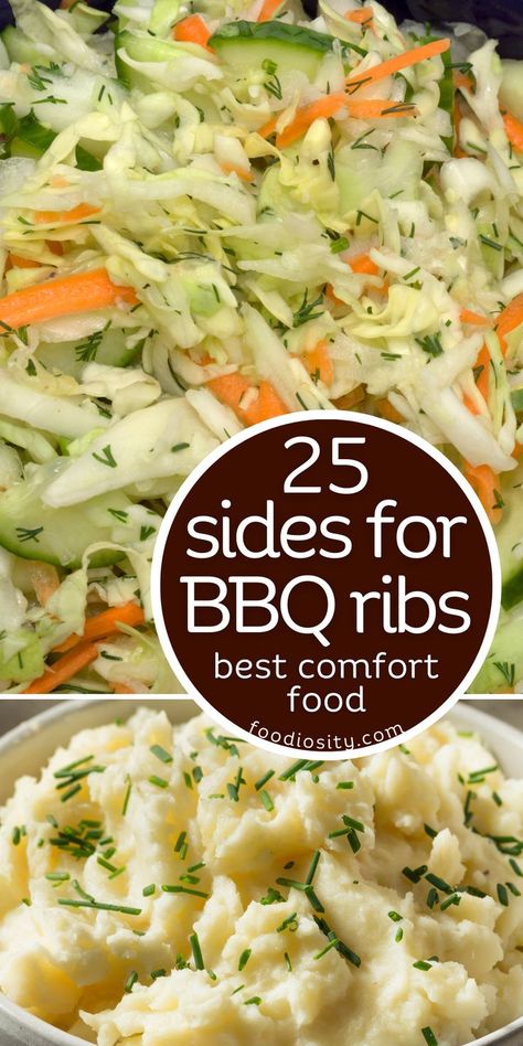 Bbq Ribs Meal Sides Dishes, Ribs Dinner Sides Dishes Meals, Bbq Ribs Sides Dishes, Bbq Ribs Sides, Sides For Bbq, Yummy Coleslaw Recipe, Lasagna Side Dishes, Side Dishes For Ribs, Beef Back Ribs