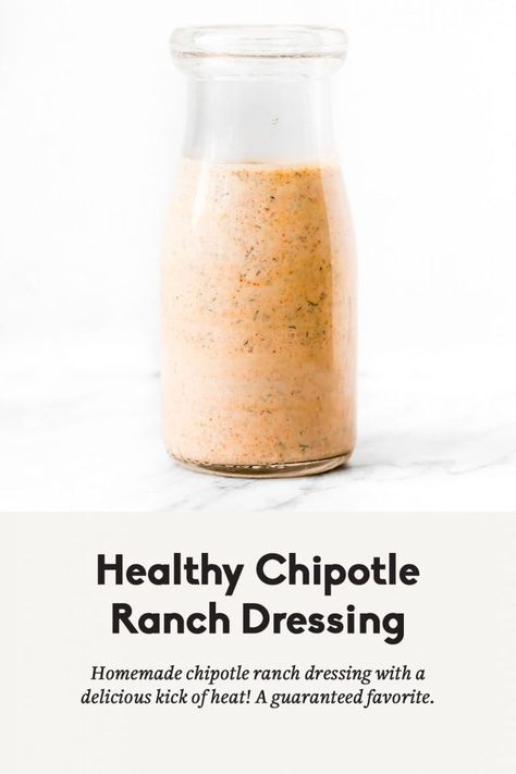 Dressing Made With Greek Yogurt, Homemade Dressing Recipe, Taco Salad Dressing, Yogurt Ranch Dressing, Homemade Salad Dressing Healthy, Greek Yogurt Ranch, Chipotle Ranch Dressing, Chipotle Dressing, Greek Yogurt Dressing