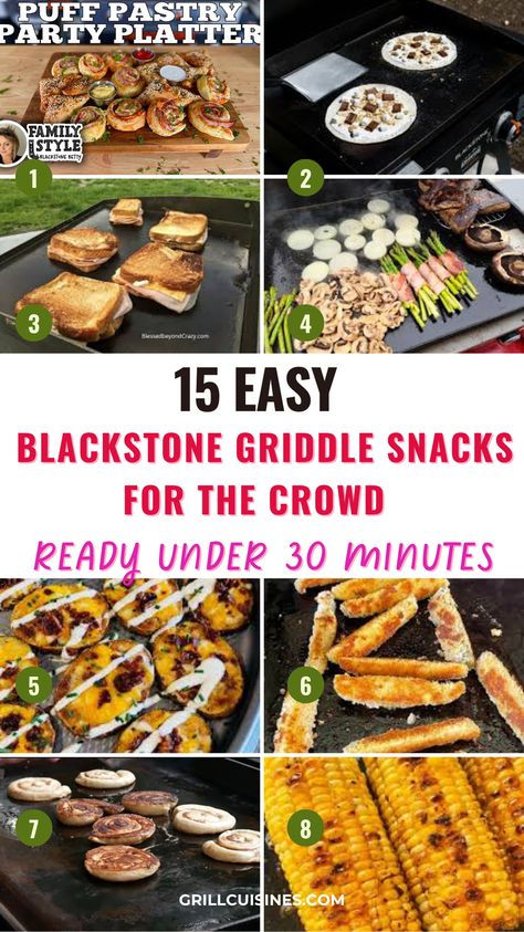 Discover Blackstone Griddle snacks perfect for feeding a crowd! From crispy appetizers to savory finger foods, these easy-to-make recipes will delight your guests at any gathering. Griddle Appetizers, Appetizer For Party, Horderves Appetizers, Griddle Cooking Recipes, Grilled Appetizers, Teriyaki Chicken Skewers, Blackstone Recipes Blackstone For A Crowd, Griddle Appetizers, Blackstone Recipes For A Crowd, Recipes For Crowd, Party Horderves, Crispy Appetizers, Griddle Recipes Blackstone Griddle Appetizer Recipes, Tailgate Griddle Recipes, Black Stone For A Crowd, Griddle Tailgate Food, Tailgate Blackstone Recipes, Appetizers On Blackstone Griddle, Blackstone Gameday Recipes, Blackstone Game Day Food, Blackstone Griddle Tailgate Recipes