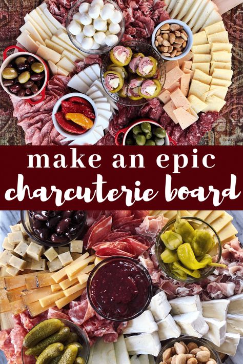 Use these tips and tricks to make a delicious charcuterie board for your next party or gathering! Take these charcuterie board ideas and put together the cheese plate of your dreams. Tri Tip Charcuterie Board, Cheese And Meat Tray Ideas, Chauctier Board Ideas, Charcuterie Guide, Pretzel Thins, Meat Trays, Genoa Salami, Charcuterie Board Ideas, Tri Tip