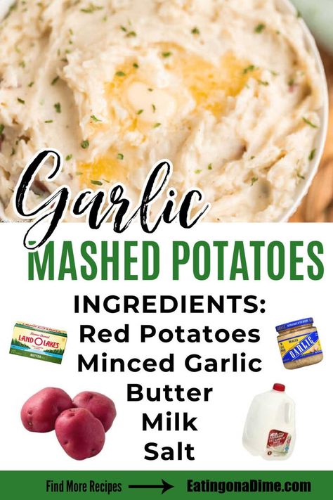 Home Made Mashed Potatoes Easy, Mashed Potatoes Recipe Stovetop, Real Mashed Potatoes Recipes, Mashed Baby Potatoes, How To Make Garlic Mashed Potatoes, Fast Mashed Potatoes Easy, Garlic Mashed Potatoes Recipe Easy, Mashed Potatoes Recipe For 2, Homemade Mashed Potatoes Easy With Milk