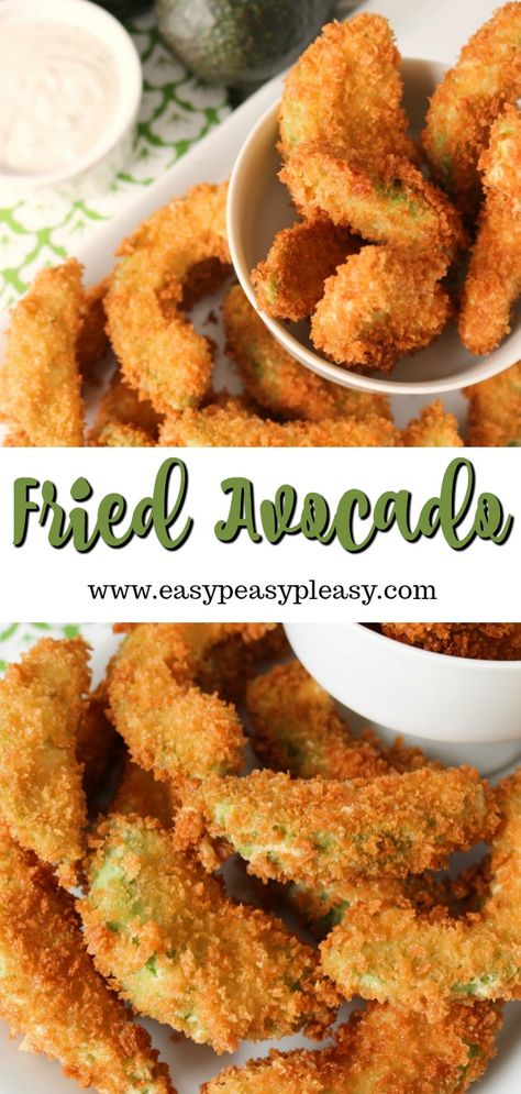 Avocado lovers beware! These fried avocados are totally addictive and a perfect appetizer for your next party. #appetizer #avocado #partyfood #recipe via @gknupp Fried Avocado, Avocado Dessert, Avocado Fries, Eat Your Heart Out, Party Appetizer, Avocado Recipes, Perfect Appetizers, Healthy Nutrition, Clean Eating Snacks