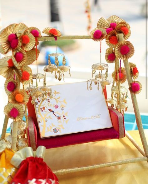 Lagnotri Decoration, Invitation Tray Decoration, Wedding Invitation Decoration Tray, Handmade Wedding Invitations Indian, Lagan Lekhan Tray Decorations, Wedding Invitation Card Decoration Tray, Kankotri Lekhan Decoration At Home, Kankotri Lekhan Ceremony Decoration, Invitation Card Decoration Tray