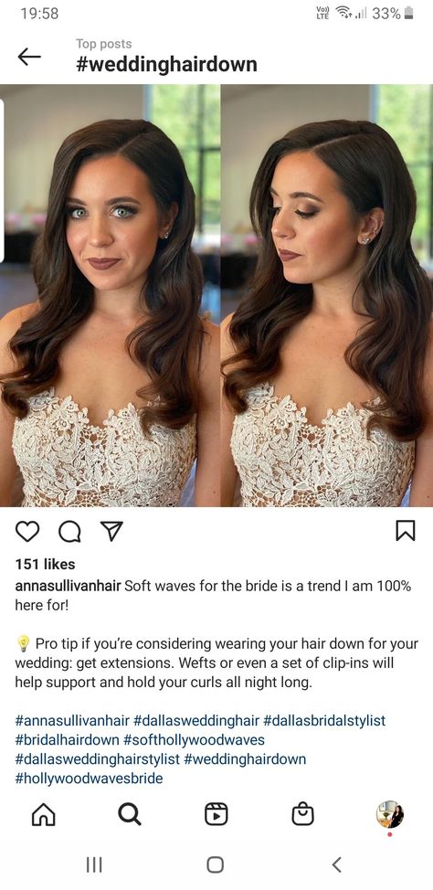 Bridesmaid Hair Behind One Ear, Bridesmaid Hairstyles Down One Side, Side Swept Waves Wedding, One Side Pinned Back Hair Bridesmaid, Wedding Hair Down Pinned To Side, Wedding Hairstyles Square Neckline, Wedding Hairstyles Down Tucked Behind Ears, Hair Down Bridal Styles Brunette, Down Wedding Hairstyles Side Part