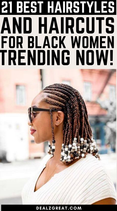 21 Trending Hairstyles and Haircuts for Black Women Hairstyles 2023 Black Women, Stylish Updos, Haircuts For Black Women, Hairstyles And Haircuts, Beautiful Braids, Hot Hair Styles, Creative Colour, Trending Hairstyles, Cool Hair Color