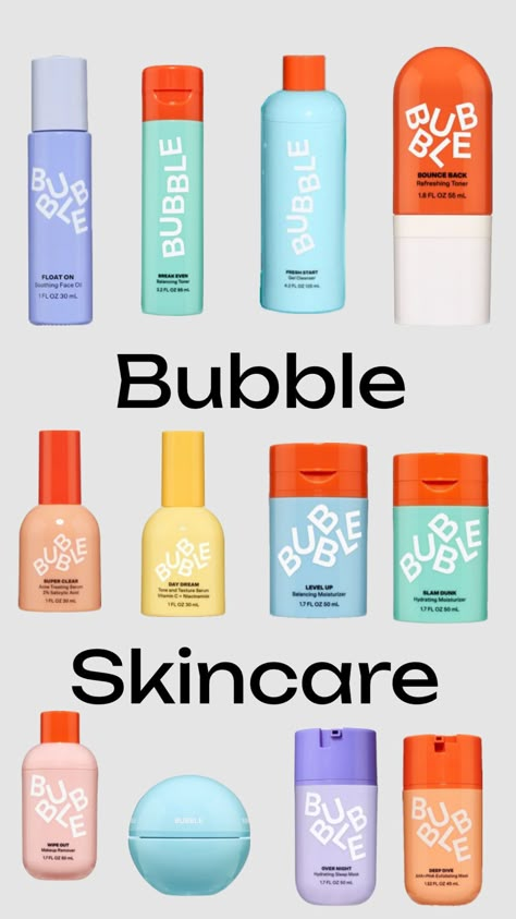 Bubble is the BEST Bubble Brand, Skin Care Routine Bubble, Skin Care Bubble Products, Bubble Skincare All Products, Bubble Skincare Come Clean, Bubble Skincare At Walmart, Christmas List Items, Facial Care Routine, Kids Skin Care