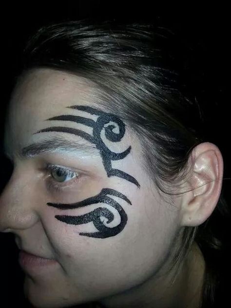 Mike Tyson tattoo Tyson Tattoo, Mike Tyson Tattoo, Mike Tyson, Face Painting, Polynesian Tattoo, Face Paint, Carnival Face Paint, Carnival, Tattoos