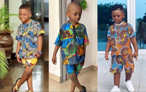 I made a detailed tutorial on how to cut and sew this Ankara print it’s a 2piece style for kids, it’s well detailed so you don’t have to be a tailor to try this Latest Boys Fashion, African Children, Handkerchief Dress, Kids Fashion Dress, Diy Youtube, African Attire, African Dress, African Clothing, Boys Shirts