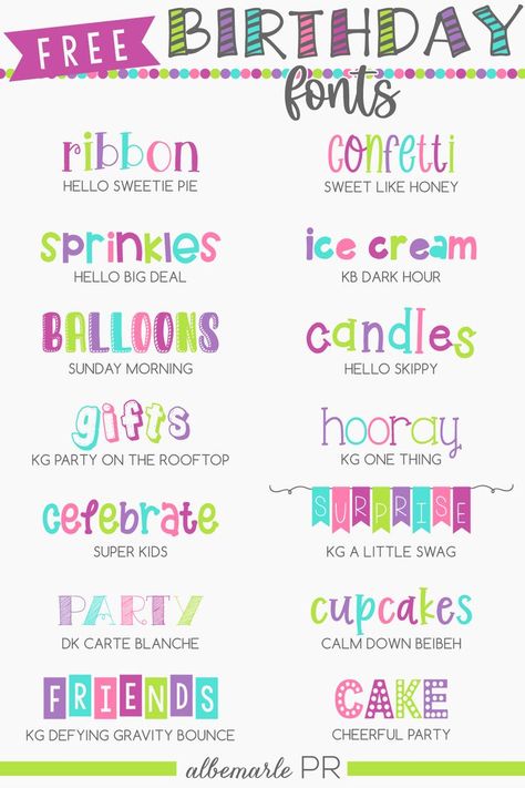 Free Birthday Fonts Hand Lettering Fonts Markers, Free Fonts For Canva, Banner Font Design, Svg Fonts Free, Birthday Banner Svg Free, Creative Fabrica Fonts, Free Cute Fonts, Cute Canva Fonts, Cute Free Fonts