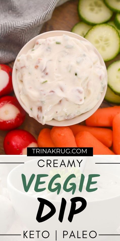 Keto Veggie Dip (Paleo Friendly) Paleo Veggie Dip, Keto Veggie Dip, Dairy Free Veggie Dip, Keto Mayonnaise Recipe, Veggie Dip Recipe, Vegetable Dip Recipe, Dairy Free Dips, Paleo Vegetables, Paleo Appetizers