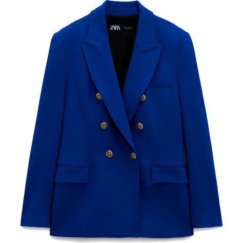 Zara Cobalt Tailored Double-Breasted Blazer as seen on Kate Middleton, The Duchess of Cambridge Royal Blue Blazer Outfit, Blue Blazer Outfits For Women, Blue Blazer Outfit, Blue Blazer Women, Princess Kate Style, Royal Blue Blazers, Blue Pleated Skirt, Blazer Bleu, Blazer Outfits For Women