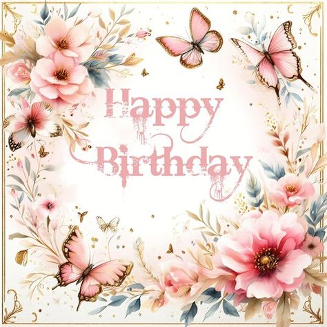 Photo happy birthday festive card with f... | Premium Photo #Freepik #photo Happy Birthday Butterflies, Butterfly Happy Birthday, Photo Happy Birthday, Happy Birthday Uncle, Birthday Clip, Card With Flowers, Birthday Clips, Happy Birthday Art, Happy Birthday Wishes Quotes