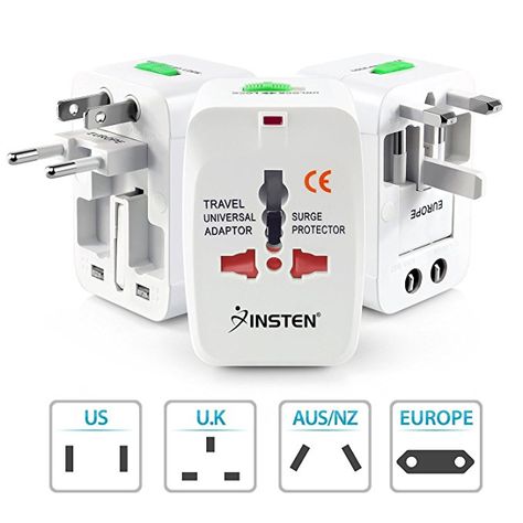 Insten Universal World Wide Travel Charger Adapter Plug, White International Travel Adapter, Universal Travel Adapter, Universal Charger, Universal Adapter, Camera Digital, Travel Charger, Travel Adapter, Power Plug, Adapter Plug