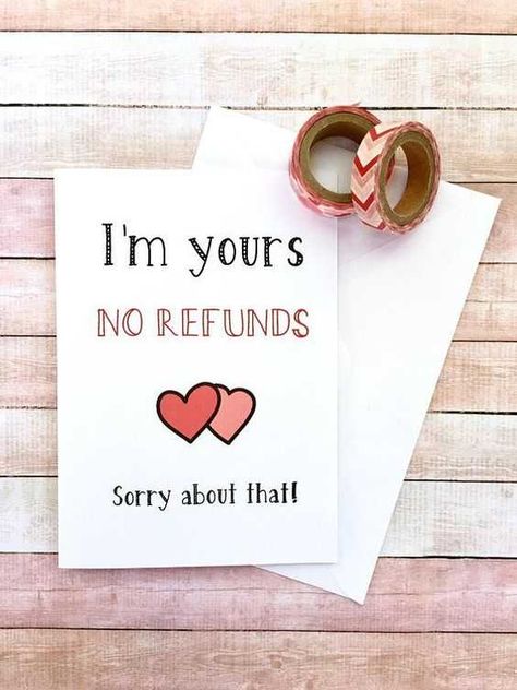 No Refunds: Another great and hilarious gift to give your special woman is this mug.     #valentinedaygifts  #valentinedaygiftsforher  #valentinedaygiftsforwife  #valentinedaygiftsforgirlfriend  #valentinedays  #giftideascorner 5 Senses Gift For Boyfriend, 5 Senses Gift, Alternative Valentines, Valentines Bricolage, Cards For Men, Diy Gifts For Men, Romantic Gifts For Him, Funniest Valentines Cards, Creative Gifts For Boyfriend