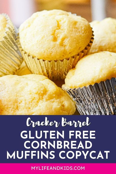 Yearning for the comforting flavors of Cracker Barrel but need a gluten-free alternative? Look no further! I've got the perfect solution—a fail-proof and delicious Gluten-Free Cracker Barrel Cornbread Muffins Copycat Recipe. You might be pleasantly surprised to find the gluten free version of this recipe is actually fluffier than the original! Cracker Barrel Cornbread, Gluten Free Cornbread Muffins, Sweet Cornbread Muffins, Gluten Free Cornbread Recipe, Leftover Cornbread, Cinnamon Honey Butter, Gluten Free Cornbread, Gluten Free Crackers, Cornbread Muffins