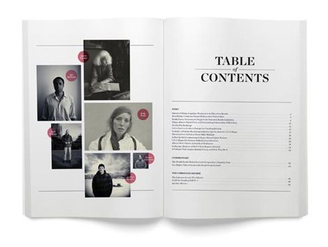 Greg Hubacek Contents Page Design, Table Of Contents Design, Magazine Layout Inspiration, Contents Layout, 잡지 레이아웃, Magazine Table, Editorial Design Layout, Slide Presentation, Magazine Layout Design