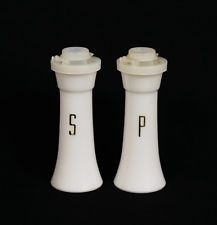 VTG Tupperware White Hourglass 4.5" Flip-top Mini Salt And Pepper Shakers #831 Tupperware Salt And Pepper Shakers, Iceberg Salad, Revere Ware, Those Were The Days, Gold Lettering, Vintage Tupperware, Wooden Bowls, Gold Letters, Salt And Pepper Shaker