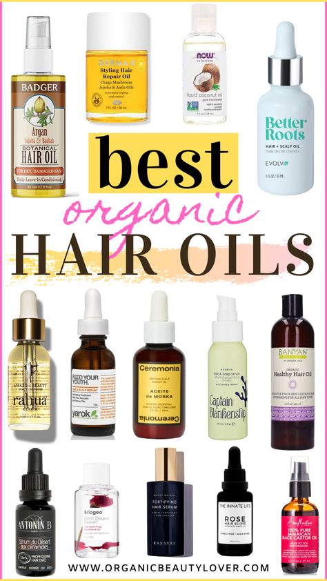 Natural Oils For Hair, Healthy Hair Oil, Best Hair Oils, Organic Hair Products, Natural Hair Oil, Organic Hair Oil, Liquid Coconut Oil, Natural Hair Routine, Oil Cleansing